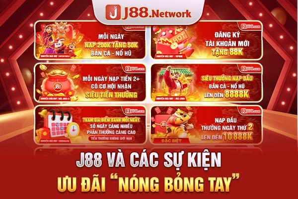 J88 khuyến mãi - Săn thưởng miễn phí không giới hạn - Hexor